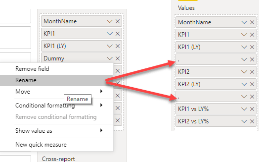 Power BI Trick - Insert Blank Column7