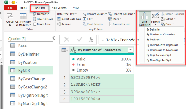 Power Query Split Column Split column in Power Query for #Excel | wmfexcel