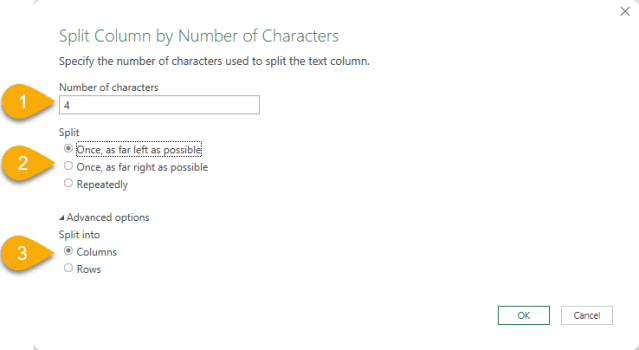 Split column in Power Query for #Excel | wmfexcel
