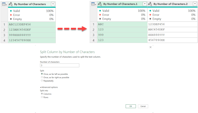 Power Query Split Column Split column in Power Query for #Excel | wmfexcel