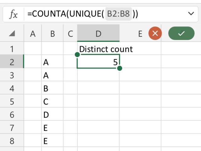 Distinct Inside Count Distinct count using functions in #Excel 365 is so easy | wmfexcel
